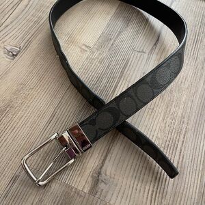 Coach Black Patterned Women's Belt